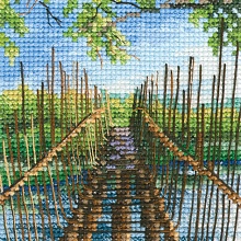 Набор для вышивание РТО "Пешеходный мост на озере Остин"
