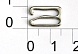Крючок для бретелек металл 12мм 2пары (никель)