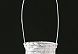 Корзина плетеная, бамбук, D13xH9.5/28 см, серый