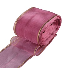 Бант цветной с метанином цветной (8, розовый)