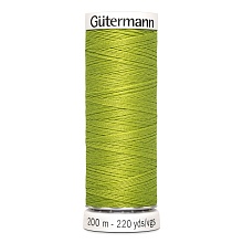 Нить Sew-All 100/200 м для всех материалов, 100% полиэстер Gutermann (616, яр.оливковый)