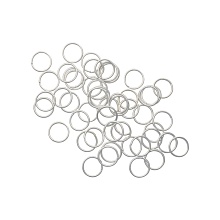 Кольцо соединительное 0,9*10мм, 50шт/упак, Астра (серебро)