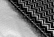 лёнка с металлизированная "Зигзаги",  цвет черный, 50х70 см