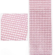 Стразы самоклеющиеся 6мм (504 шт) (св. розовый)