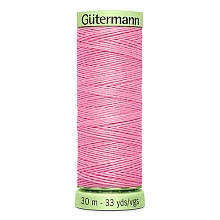 Нитки "Гутерманн" Top Stitch для отстрочки 100% п/э №30 30м (758, яр. розовый)