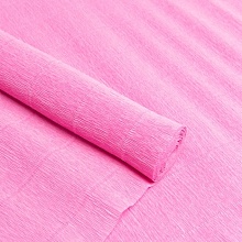 Бумага гофрированная Италия 50см х 2,5м 180г/м2  (554, бледно-розовый)
