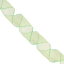 Бант органза с люрексом 5 см цветной (6, зеленый)