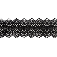 Кружево гипюр №8437 6,5см  (черный)