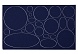 Заплатка самоклеющаяся круги, овалы (ткань) 145х245мм  (синий2)