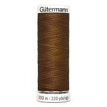 Нить Sew-All 100/200 м для всех материалов, 100% полиэстер Gutermann (19, коричневый)