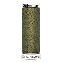 Нить Sew-All 100/200 м для всех материалов, 100% полиэстер Gutermann (432, хаки)