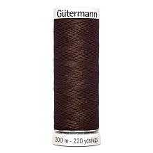 Нить Sew-All 100/200 м для всех материалов, 100% полиэстер Gutermann (694, коричневый)