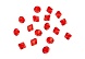 Бусины ромбовидные акрил 16мм,(25г.)    (116, красный)