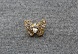 Пуговица со стразами ВК-95 (4, бабочка, золото)
