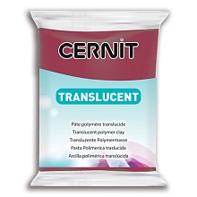 Пластика Cernit Translucent прозрачный 56гр (411, бордовый)