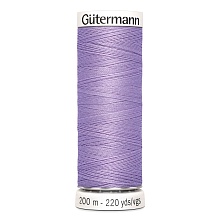 Нить Sew-All 100/200 м для всех материалов, 100% полиэстер Gutermann (158, сирень)