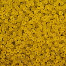 Бисер Preciosa 10/0 ~5гр  (80010 М, матовый желтый прозрачный)