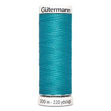 Нить Sew-All 100/200 м для всех материалов, 100% полиэстер Gutermann (715, бирюза)