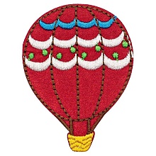 Термоаппликация 'Красный воздушный шар', 4.0*5.5см