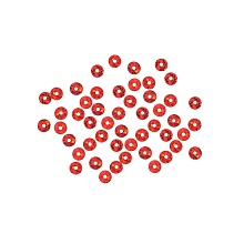Пайетки плоские 6мм (уп=10гр)   6063 (50103, красный голограмма)