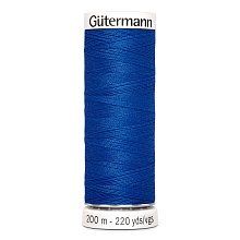 Нить Sew-All 100/200 м для всех материалов, 100% полиэстер Gutermann (315, электрик)