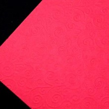 Бумага с рельефным рисунком "Завитки" 3л  (10, красный)