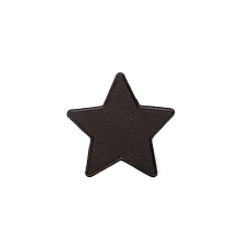 Термоаппликация Звезда  (1, черный)