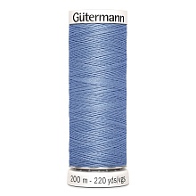 Нить Sew-All 100/200 м для всех материалов, 100% полиэстер Gutermann (74, гр.голубой)