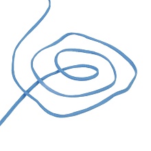 Шнур текстильный Россия  (4, голубой)