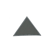 Термозаплатка (ткань) треугольник 40х60мм  (зеленый)