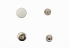 Кнопки установочные 15мм (ответная часть 14мм) уп=2шт (матовый серебро)