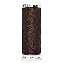 Нить Sew-All 100/200 м для всех материалов, 100% полиэстер Gutermann (816, коричневый)