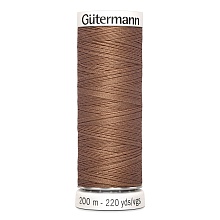 Нить Sew-All 100/200 м для всех материалов, 100% полиэстер Gutermann (444, св.коричневы...