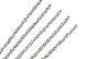 Синель-проволока люрекс 6мм*30см (20шт)  (А-082, серебро)