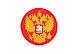 Аппликация Герб Россия 50×50 мм (2, красный)