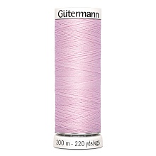 Нить Sew-All 100/200 м для всех материалов, 100% полиэстер Gutermann (320, розовый)