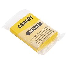 Пластика полимерная запекаемая 'Cernit METALLIC' 56 гр. (700, желтый)