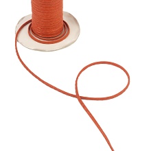 Шнур кожаный нитепрошивной  (3, оранжевый)