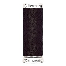 Нить Sew-All 100/200 м для всех материалов, 100% полиэстер Gutermann (682, т.коричневый)