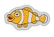 Термоаппликация 'Морская рыбка', оранжевая, 6*10.3см, Hobby&Pro