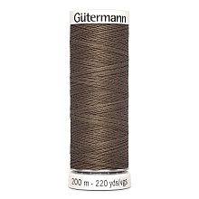 Нить Sew-All 100/200 м для всех материалов, 100% полиэстер Gutermann (209, коричневый)