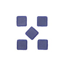 Термоаппликация Квадрат малый  (2, синий)