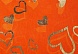 Декоративный нетканый материал с глиттером A4, 25 гр., 10 шт. GN52-30-73-3  (21-3, оранжевый)