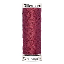 Нить Sew-All 100/200 м для всех материалов, 100% полиэстер Gutermann (730, св.бордо)