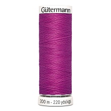 Нить Sew-All 100/200 м для всех материалов, 100% полиэстер Gutermann (321, т.сирень)