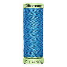 Нитки "Гутерманн" Top Stitch для отстрочки 100% п/э №30 30м (278, т.голубой)