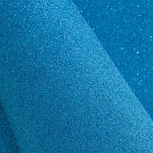 Фоамиран глиттерный самоклеющийся20х30, толщина 2мм (007, синий)