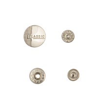 Кнопка из 4 частей декоративная (2шт) (5В, никель)