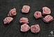 Цветы пришивные 1,9 см (уп=5шт) (1, розовый)