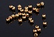 Кримп (зажимная бусина) 3,2 мм, (уп. 30шт), золото